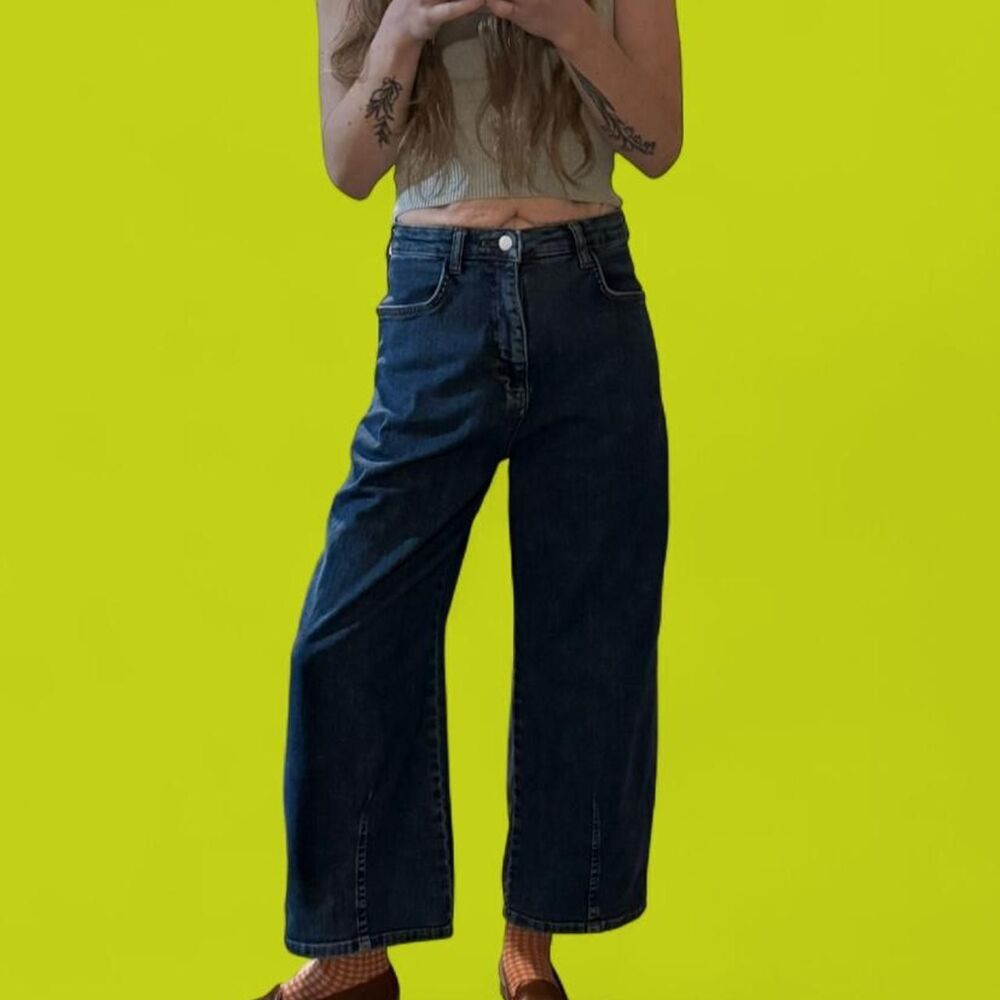 Pilcro & The Letterpress Kenna Heritage Barrel Leg Jeans - Size 27